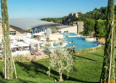 Realizzazione giardino parco termale chianciano terme,Siena